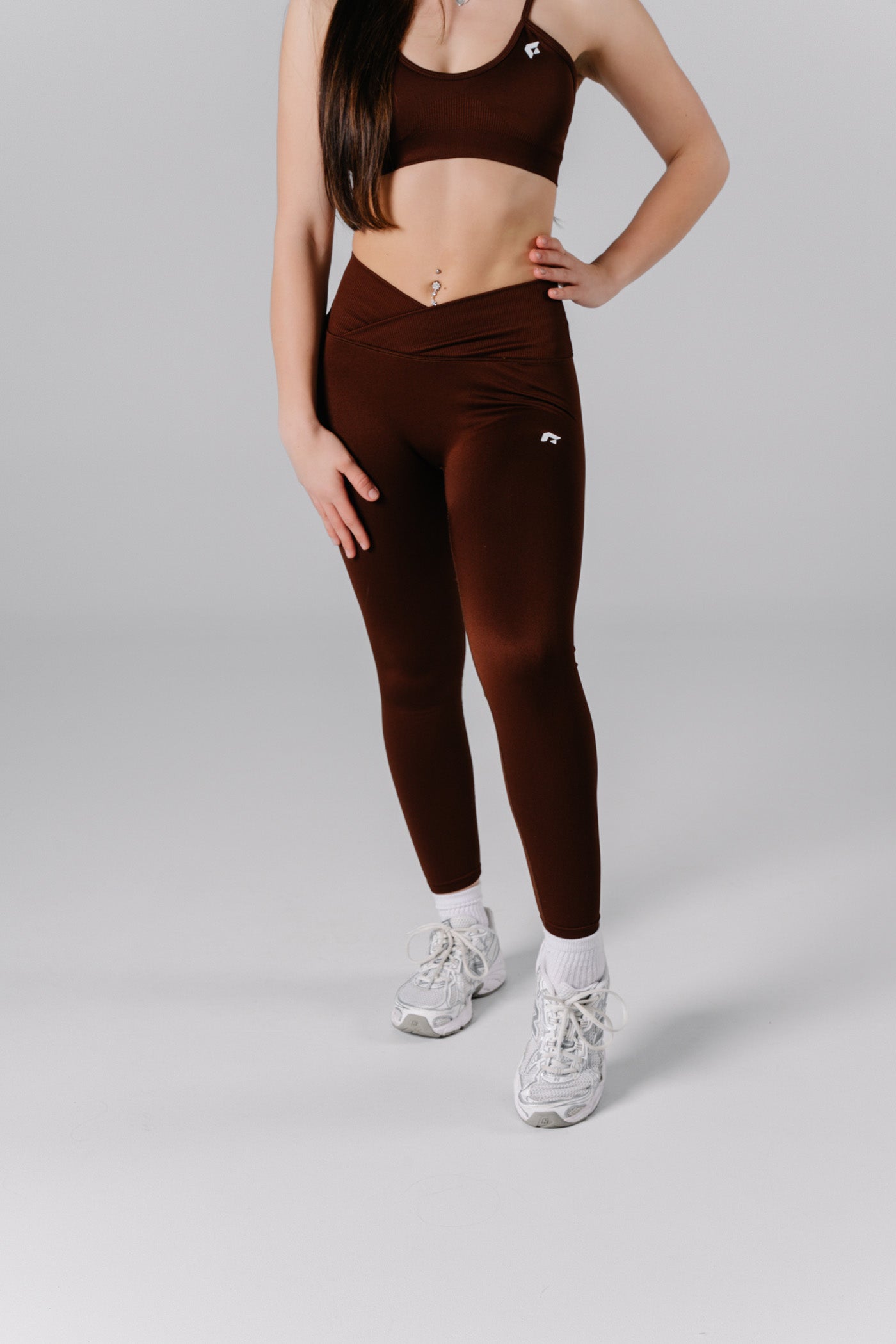 Sculpt and Support Leggings - Brown