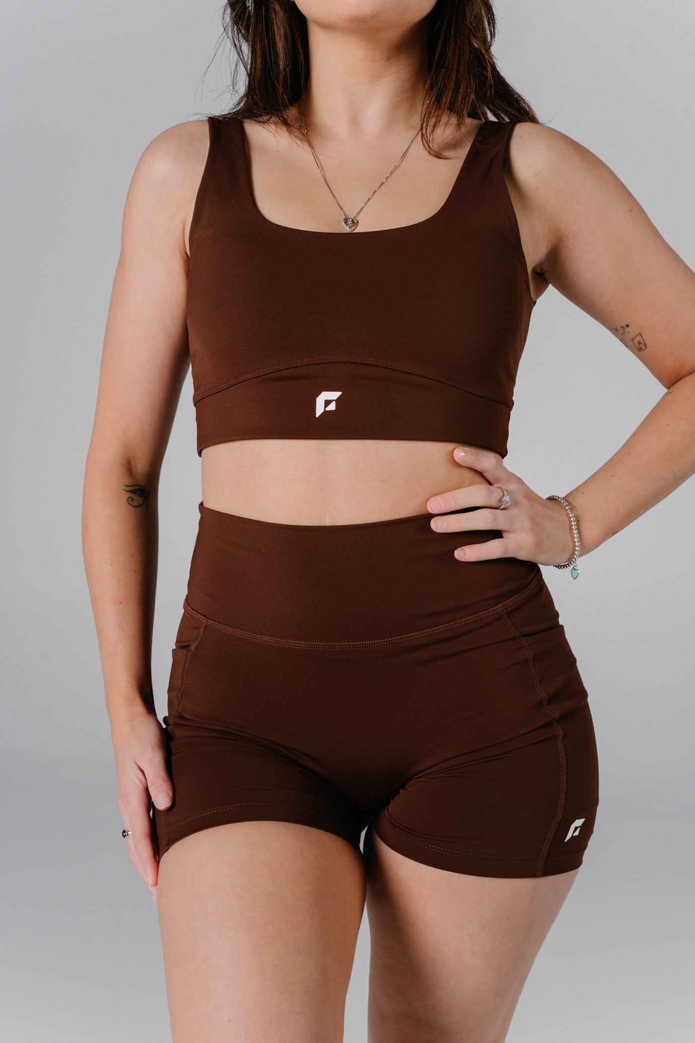 Everyday Everywhere Crop - Brown
